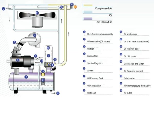 Compresseur à Vis  Castaly de 30HP