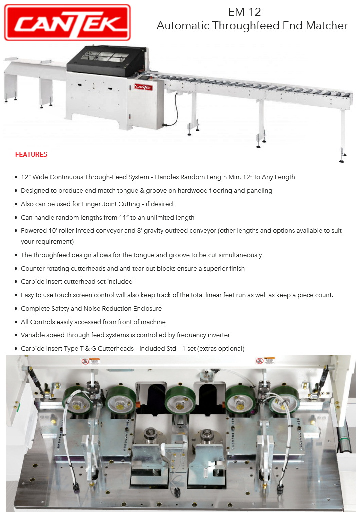 End Matcher Linéaire Cantek 10"