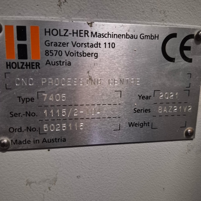 CNC Router Vertical Holz-Her 1405